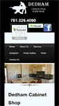 Mobile Screenshot of dedhamcabinetshop.com