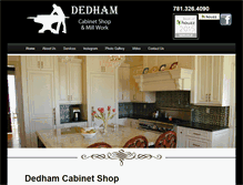 Tablet Screenshot of dedhamcabinetshop.com